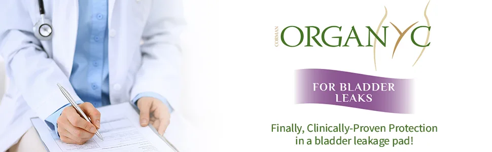 Organyc Bladder Control Liners Ultra-Thin 24 Liners - Organyc For Bladder Leaks