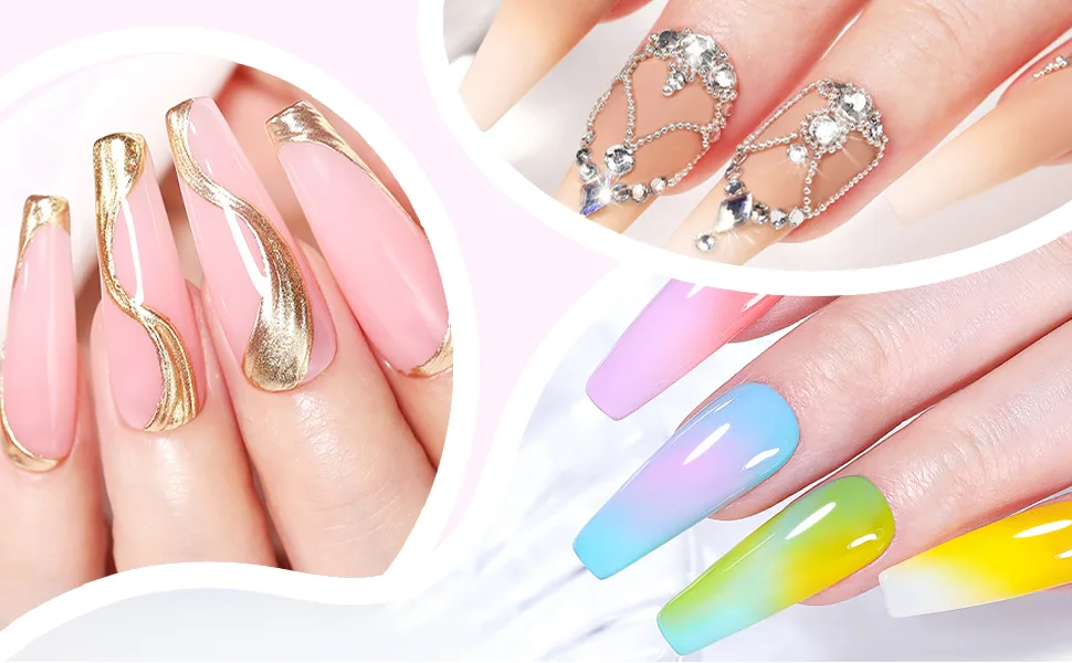 2 pieces Base Coat Top Coat UV Gel Nail Polish Nail Primer and Top Coat Set Manicure Kit 10ml - product information 5