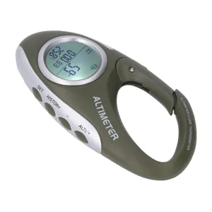 Fockety digital altimeter portable hook design digital barometer with direction clock temperature weather forecast and height display multifunctional altimeter for hiking - 1021220141911-3