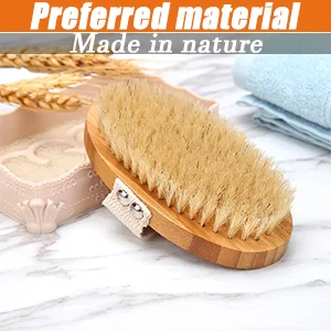 Bathing brush with a long stem back brush removable long handle 2x brush head body brush for removing showering scrubber natural bristle clean for body - badebürste rückenbürste
