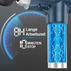 Massage gun aldom massage gun for neck shoulder back massage pistol with 8 massage heads and 30 adjustable speeds electrical massage device blue - product information 6