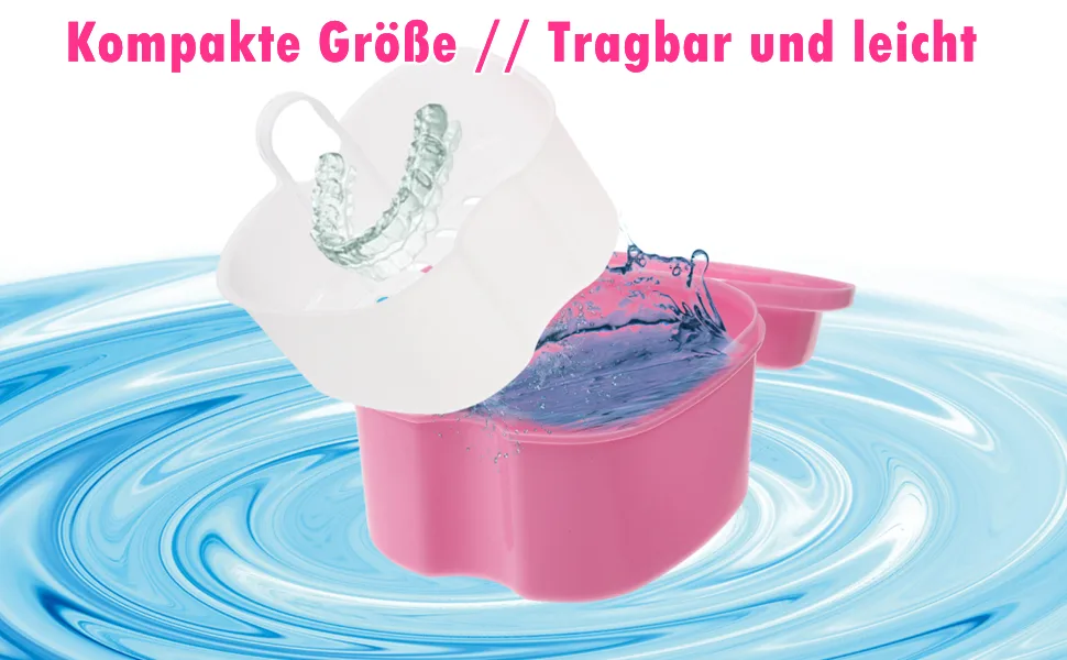 Healvian 3 Pieces Problems Storage Box Bath Protes Container Dental Press Box Prohese Disease Promise Prozos For Cycle Slow Setting Pour Storage Cleaning Cleaning - Kompakte Größe Tragbar und leicht