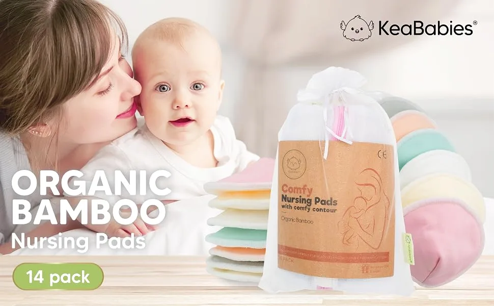 KeaBabies Comfy Nursing Pads Pastel Touch 14 Pack - Nursing Pad_Comfy_EBC Banner