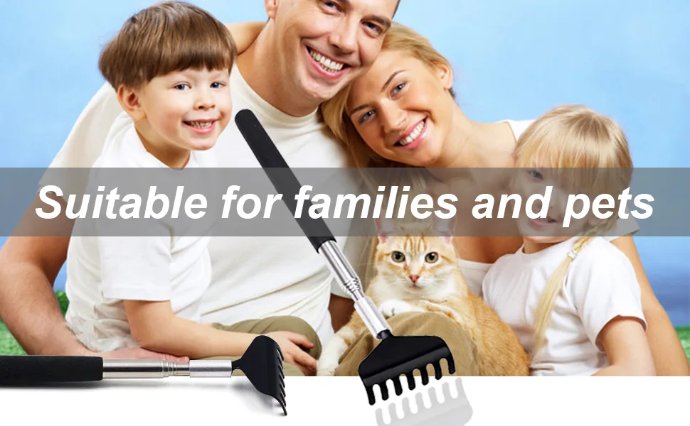 Back scratches within range of 68 cm high-quality back scratch with extendable shaft telescopic back scratch for the head and back black - 1232