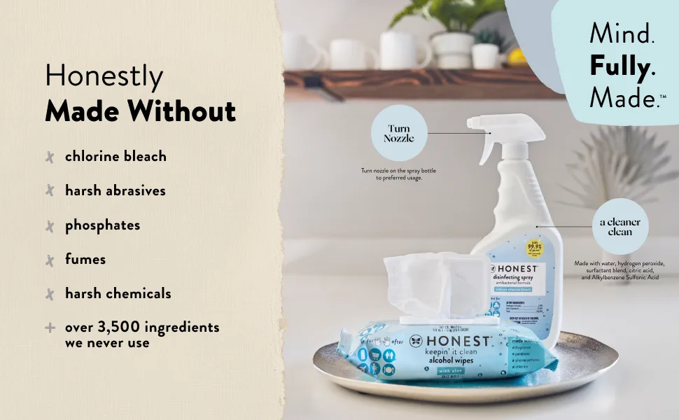 The Honest Company Disinfecting Spray Antibacterial Formula 32 fl oz (946 ml) - product information 5