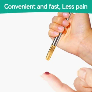 Blood Lance Pen Stainless Steel Light Pain Cupping Acupuncture Massager Blood Testing Tools for Relaxing Trigger Self - product information 6