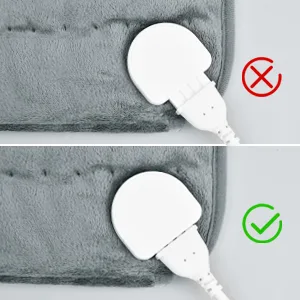 Electric heating pillows with automatic shutdown fast heating technology and overheating protection 6 temperature levels safe heating pillows with 4 types of timer (30 * 60 cm) 30 * 60 cm - jcyjrd5