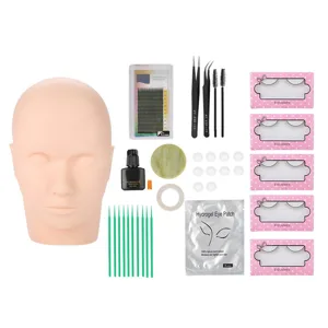 Eyelash Extension Kit Need for Beginners Eyelash Transplant Kit Simulates Human Skin for Salon - 11-teiliges Wimpernverlängerung Set