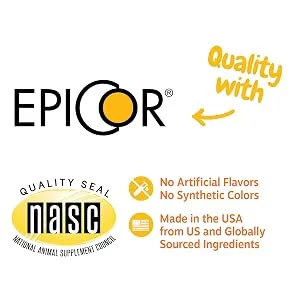 Zesty Paws Lysine Immune Bites For Cats Immune Support All Ages Salmon 60 Soft Chews - Epicor, NASC Certification, Made in the USA