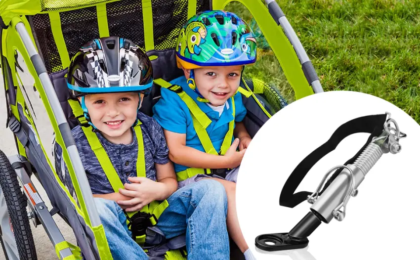 Anthyta bicycle trailer coupling bicycle trailer spare parts universal security pin trailer coupling adapter for children's trailer dog trailers - product information 1