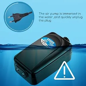 Nobleza - Aquarium with double valve adjustable air pump very quiet 8W - 2*3.5L/MIN - product information 5