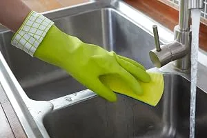 Full Circle Splash Patrol Natural Latex Cleaning Gloves Gray Large 1 Pair - product information 4