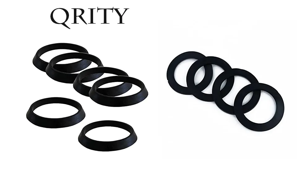 Qrity 6 pieces drain pipe blind cap seal for kitchen sink 43 mm drain seal drip ring rubber disc for 1 1/2 "fittings sealing ring-43mm - Abflussrohr-Blindkappendichtung Dichtung O-Ring Dichtungssatz