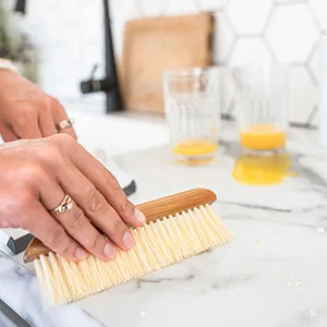 Full Circle Crumb Runner Counter Sweep and Squeegee White 1 Runner - Counter Top, Squeegee, Broom, Bristles, Sweeper, Table, Kitchen, Cleaner, Bread Crumb, Brush, Duster