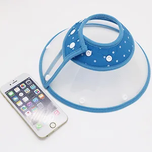 Vivifying pet hews adjustable from 20-24.5 cm lightweight protective collar for puppies small dogs and cats (blue-l) blue-L - Halskrause Hund