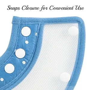 Vivifying pet hews adjustable from 20-24.5 cm lightweight protective collar for puppies small dogs and cats (blue-l) blue-L - Halskrause Hund