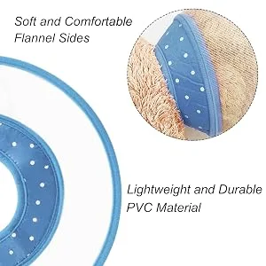 Vivifying pet hews adjustable from 20-24.5 cm lightweight protective collar for puppies small dogs and cats (blue-l) blue-L - Halskrause Hund
