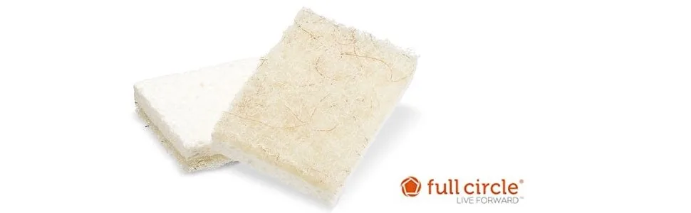 Full Circle Cleana Colada  Heavy-Duty Coconut Scrubber Sponges 2 Packs - Full Circle, Suds Up, Dish Brush, Dish Soap, Dish Tool