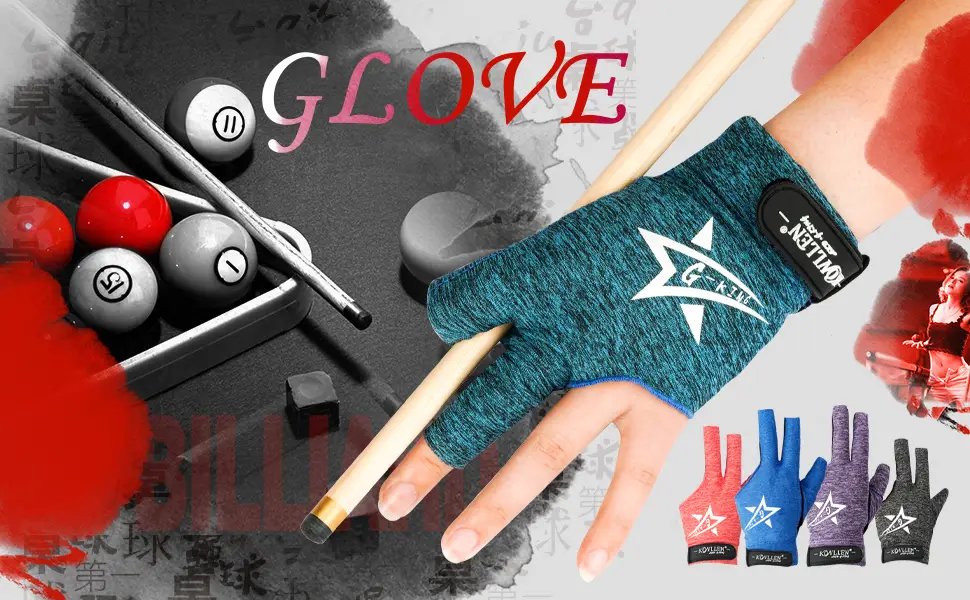 Conllicates Billard gloves Professional match gloves Suitable Suitable Snooker Nine-Ball Carom Pool Accessories Green-XL-Left Hand XL XL - KONLLEN Billard-Handschuhe Professionelle atmungsaktive und bequeme Billard-Match-Handschuhe