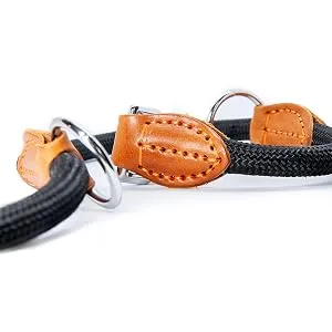 Dog leash 2m adjustable guide leash 11mm thick nylon braided dog leash leash with carabiner multifunctional double linen jogging motion training lines for small/medium/large dogs (black) - product information 3