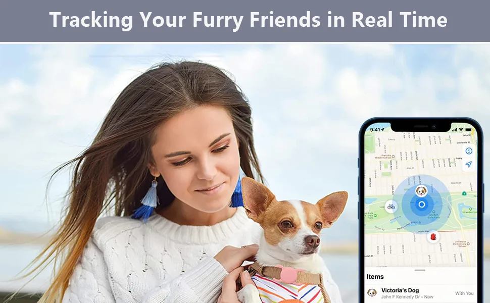 Searchy pet silicone protective cover for Apple Airtag GPS Finder dog cat collar loop pet loop holder for air_tag for Apple locator tracker anti-light device lilac - Airtag-Hülle