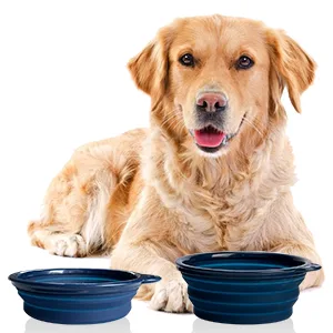 Bonza Large foldable dog bowl 1000 ml stable reinforced edge including carabiner & water bottle holder Key trailer pink pink large - einstellbare große faltbare Hundenapf bonza große Hunderasse tragbare Hundenapf