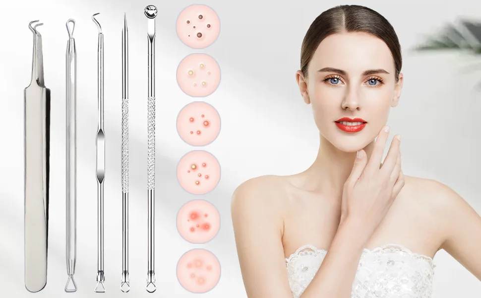 Blackhead removering pimples. - Werkzeugsatz