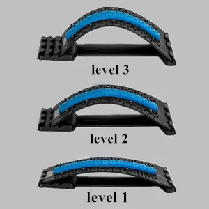 YGMXZL backhillers posture correction neck and shoulder relaxer (2 in 1) back massage support with magnetic pearls back stretcher 3 steps adjustable (green) - Drei Höhenstufen