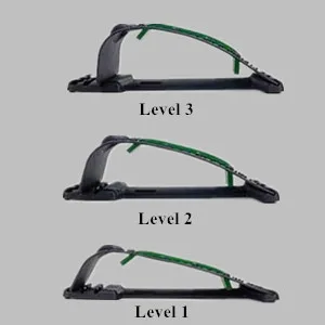 YGMXZL backhillers posture correction neck and shoulder relaxer (2 in 1) back massage support with magnetic pearls back stretcher 3 steps adjustable (green) - Verstellbare Höhe