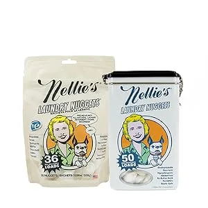 Nellie's Laundry Nuggets Unscented  50 Loads 1.7 lbs (0.77 kg) - NUGGET-DUO