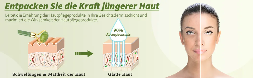 Jade roller set for face Gua Sha Stein Massageet Face massage device natural cockroach stone massage tools with mask brushes for anti-aging - Entpacken Sie die Kraft jüngerer Haut