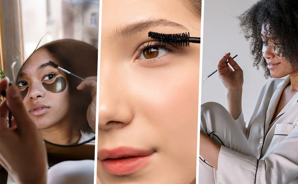 Clyhon eyelash brush eyebrow brush eyelash comb for modifying eyebrows and eyebrows suitable for gels and creams eyebrow make-up tools - product information 6