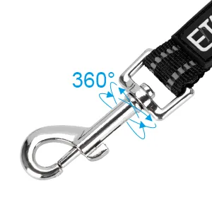 Etaccu double linen freehand linen practice lines with rolling lines 2m for medium -sized large dogs Robust non -slip handle without involvement reflective (black) m 2m 35kg black - Überlegener Komfort