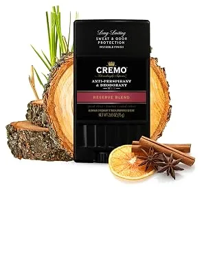 Cremo Anti-Perspirant & Deodorant No.13 Reserve Blend 2.65 oz (75 g) - APDEO_ReserveBlend_lockup