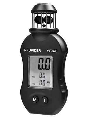Handheld windmemist wind measuring device Infurider YF-876 Digital Anemometer Wind Speed Meter For Wind Shawing Movement wind alignment knife with compass for outdoor activities with HVAC drone 1.YF-876 (Upgraded) - anemometer-876-2