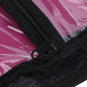 Multifunctional make-up brush pocket cosmetic bag with separate storage compartments 4 pockets make-up organizers brushes and make-up 25 x 13 cm (black) - 3112210008612-2