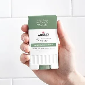 Cremo Anti-Perspirant & Deodorant No. 10 Silver Water & Birch 2.65 oz (75 g) - APDEO Sage & Citrus