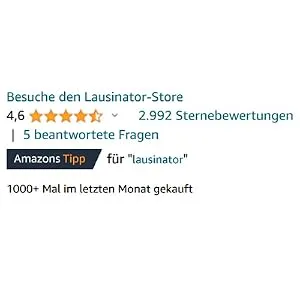 LAUSINATOR lice comb set of 2 nit comb extra fine children + adults - amazon-Bewertungen