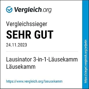 LAUSINATOR lice comb set of 2 nit comb extra fine children + adults - vergleich.org