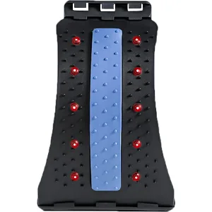 AONEDAY Back extensor backhow back massage device back stretch back trainer for lumbar spine back pain relief and relaxation (blue) - Multifunktionsmassage,back stretcher nackenentlaster ack relaxer back crack rückenknacker