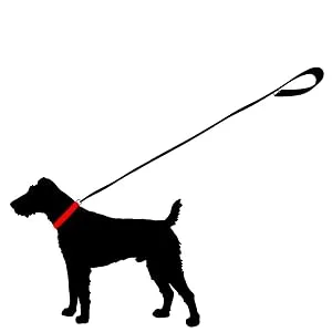 Dog leash reflecting large dogs double linen 2m / 2.40m / 2.80m / 3.50m / 5m adjustable made in Germany (red 20mm 2.40m) red 20mm 2.40m - product information 10