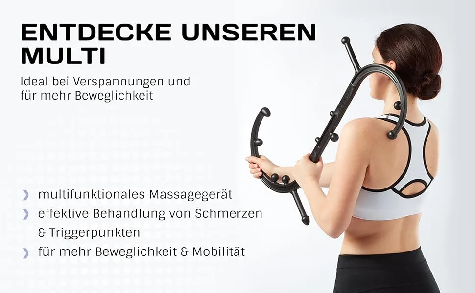 Relexa Multi |Massage device for massage all over the bodyFor relaxation & muscle pain |Simple application & ideal for self -massage - Multi