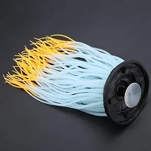 Simulation Artificial Silicone Anemone Coral Ornament for Aquarium Fish Tank Decoration (Green) - product information 5