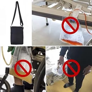 Urine bag cover catheter drainage bag holder with interior fuse closure hidden drainage thigh bag bag with quick lock. - Urinbeutelabdeckung