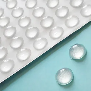 100 pieces of self -adhesive door buffer 8mm self -adhesive elastic buffer Transparent protective buffer rubber buffer bumper pads for door cabinets and drawers - product information 2