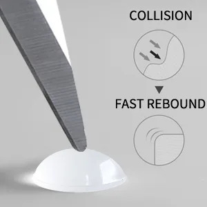 100 pieces of self -adhesive door buffer 8mm self -adhesive elastic buffer Transparent protective buffer rubber buffer bumper pads for door cabinets and drawers - product information 3
