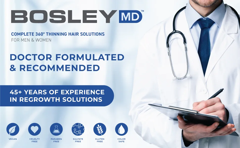 Bosley Rejuvenating Scalp Scrub with Bamboo Charcoal 5.1 fl oz (150 ml) - bosley complete thinning hair solutions for men and women doctor formulated and recommended