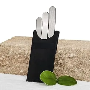 Dynesse 3 Set Nail filing: rough medium and fine files.No disposable product.Used in pedicure studios.Stainless steel with laser cut technology - nagelfeile