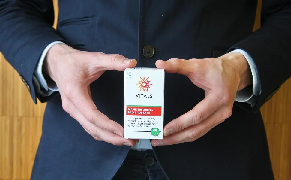 Vitals - Men's formula per prostate 60 capsules with pygeum africanum pumpkin seeds and sawing palm a complete formula for maintaining a normally functioning prostate. - männerformel