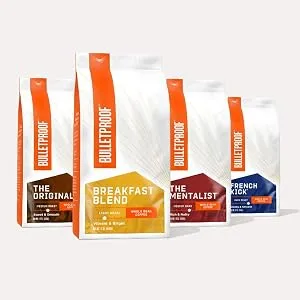 BulletProof Coffee The Original Medium Roast Whole Bean 12 oz (340 g) - bulletproof coffee, keto coffee, fuel, no crash, jitter free, toxin free, mold free, organic coffee